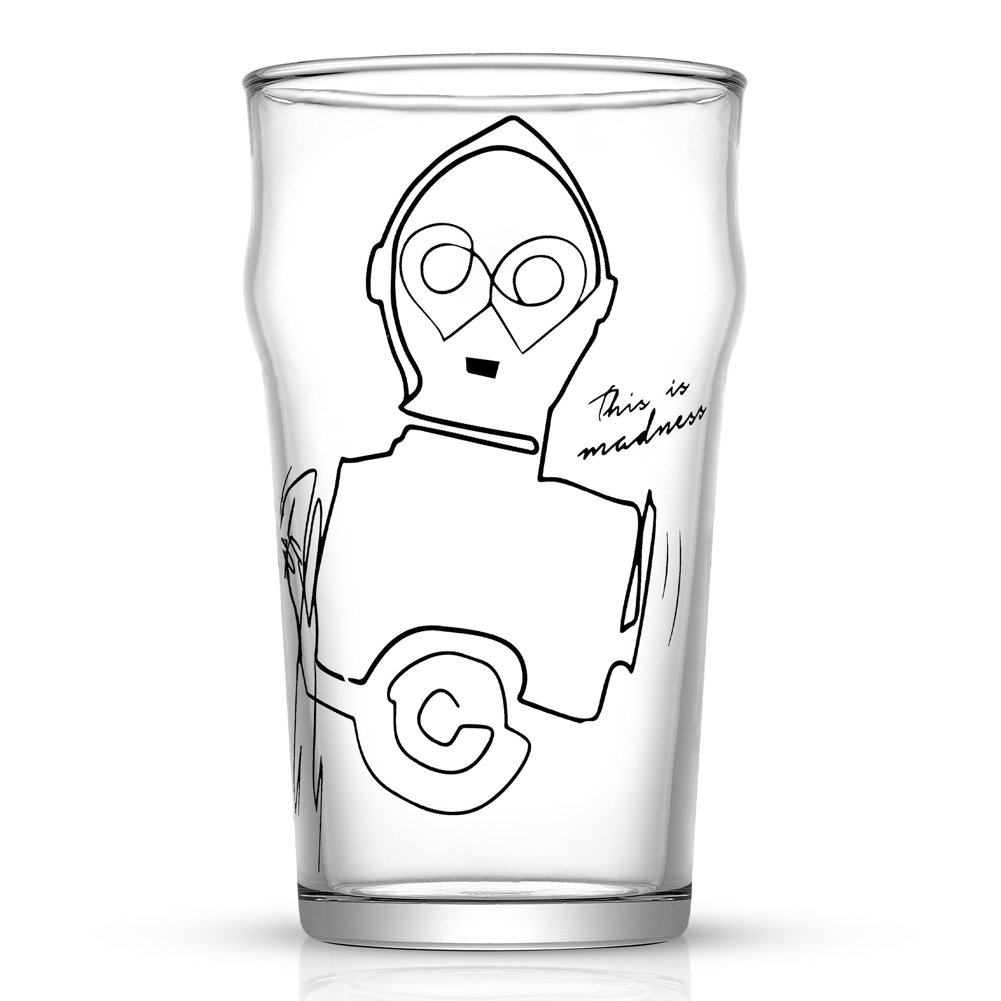 JoyJolt Star Wars Striking Sketch Drinking Glass - Thumbnail 2