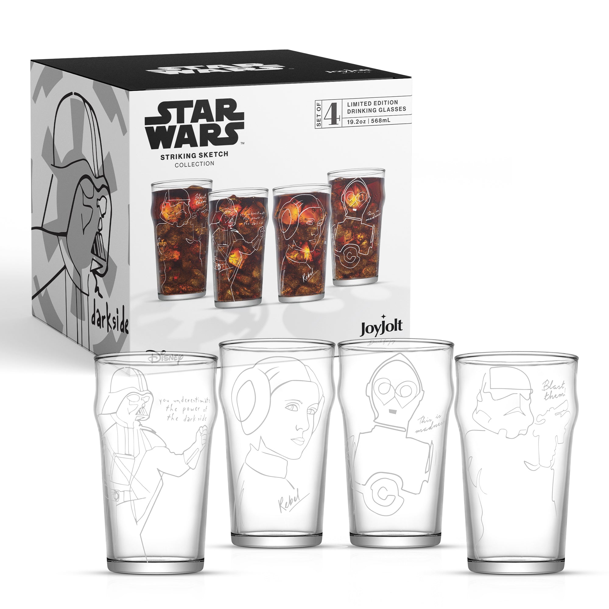 Star Wars™ Striking Sketch Drinking Glass Set