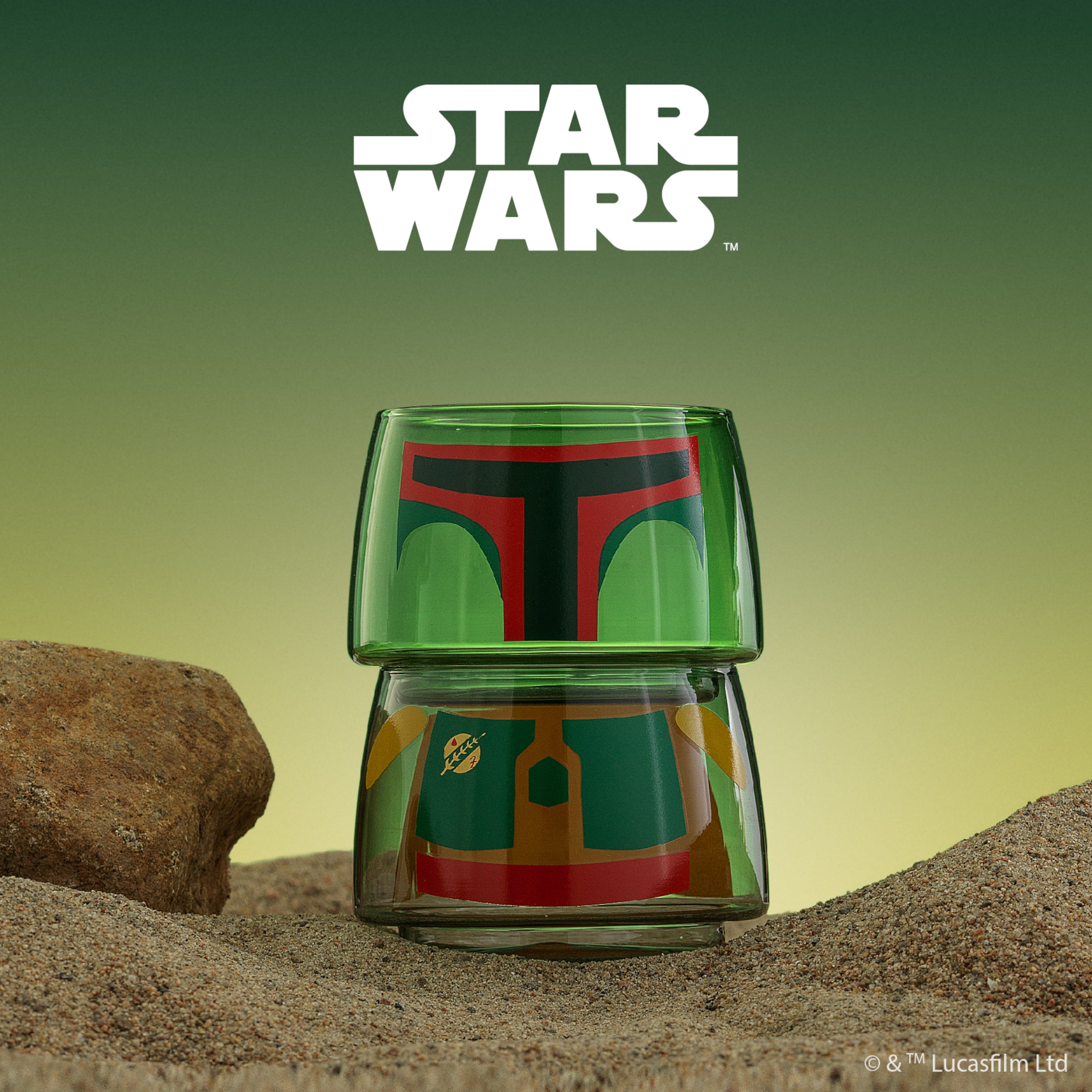 Star Wars™ Stackable Character Collection Boba Fett™ Stackable Glasses