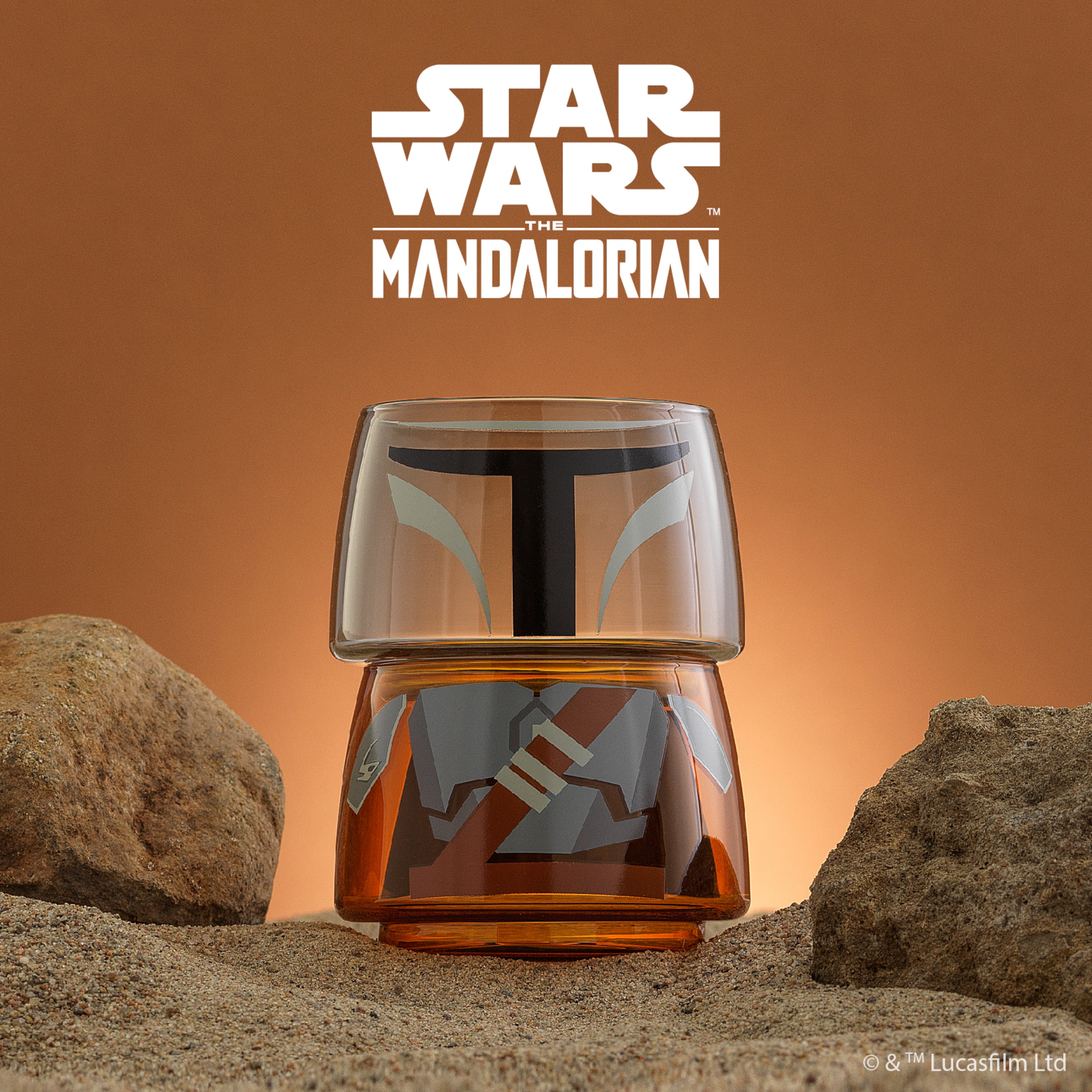 Star Wars™ Stackable Character Collection Mandalorian™ Stackable Glasses