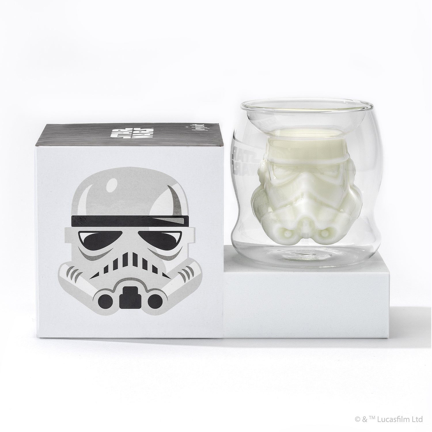 Star Wars™ Stormtrooper™ 3D Helmet Double Wall Glass, 7 oz