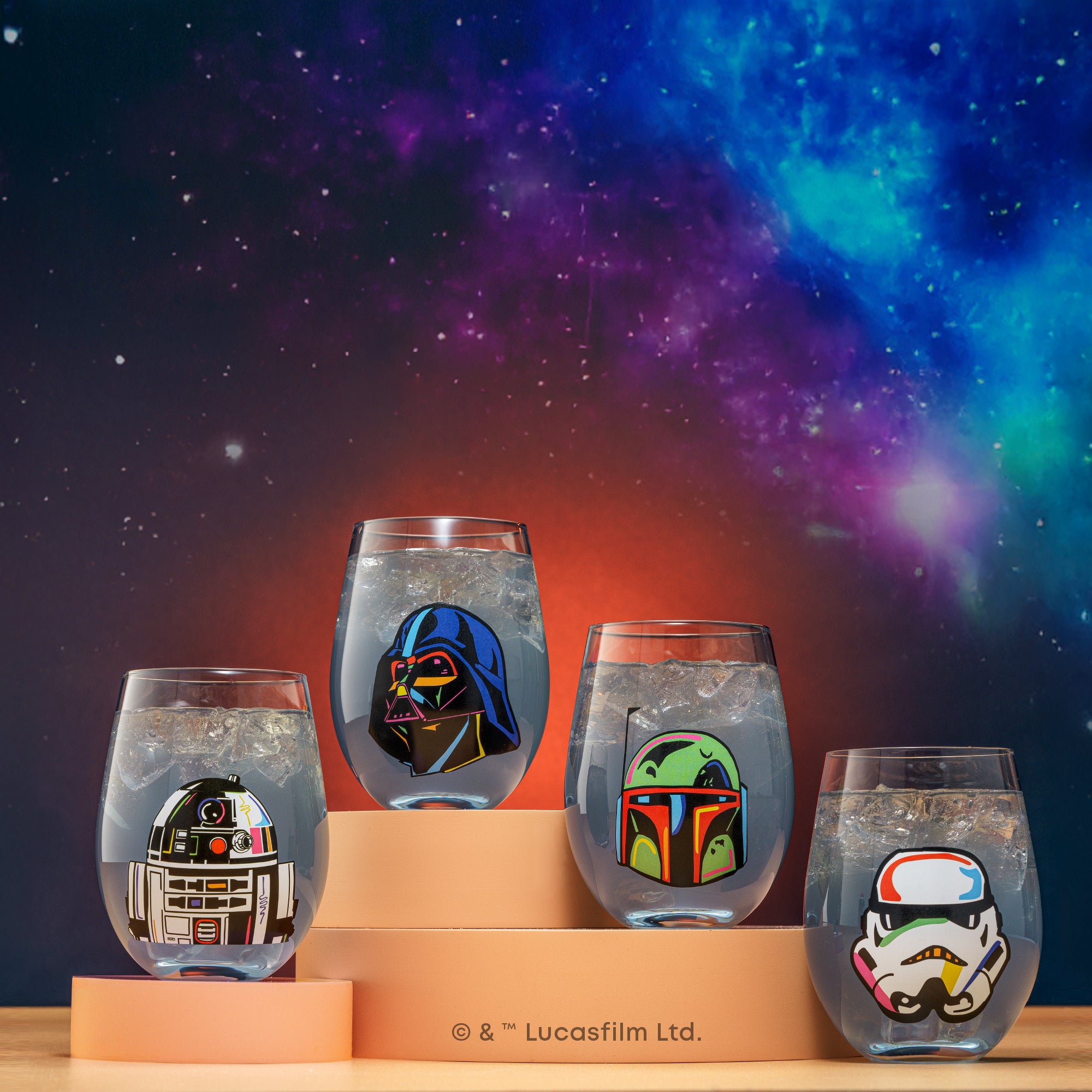 Star Wars™ Cosmic Color Stemless Drinking Glasses