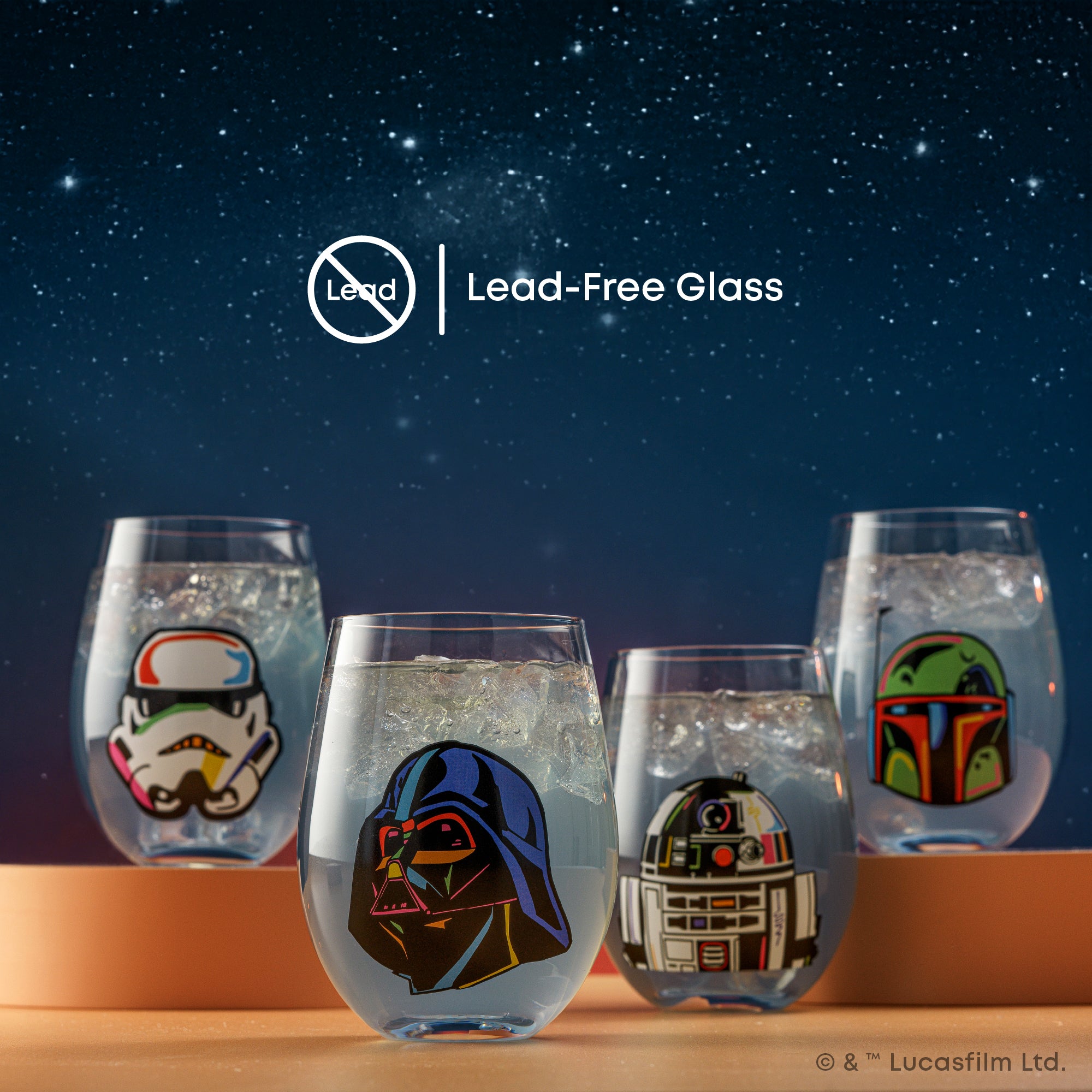Star Wars™ Cosmic Color Stemless Drinking Glasses