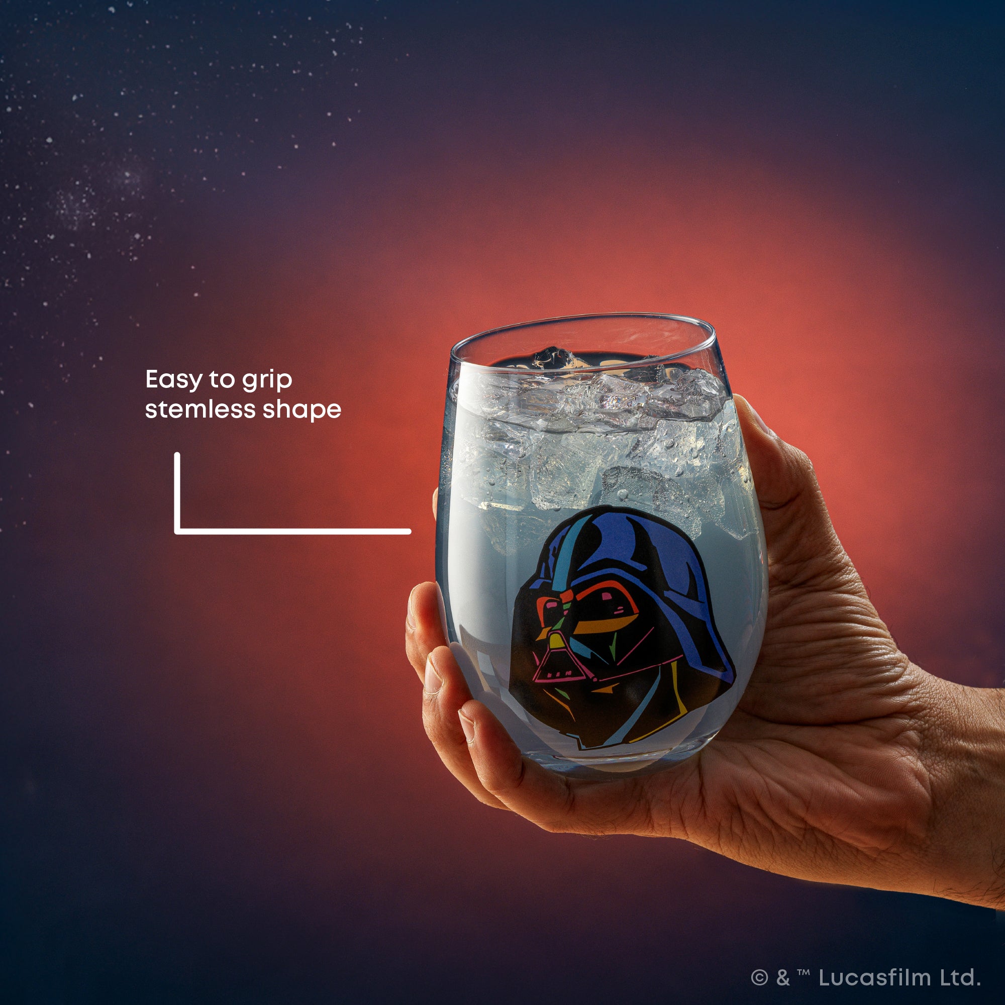 Star Wars™ Cosmic Color Stemless Drinking Glasses | JoyJolt