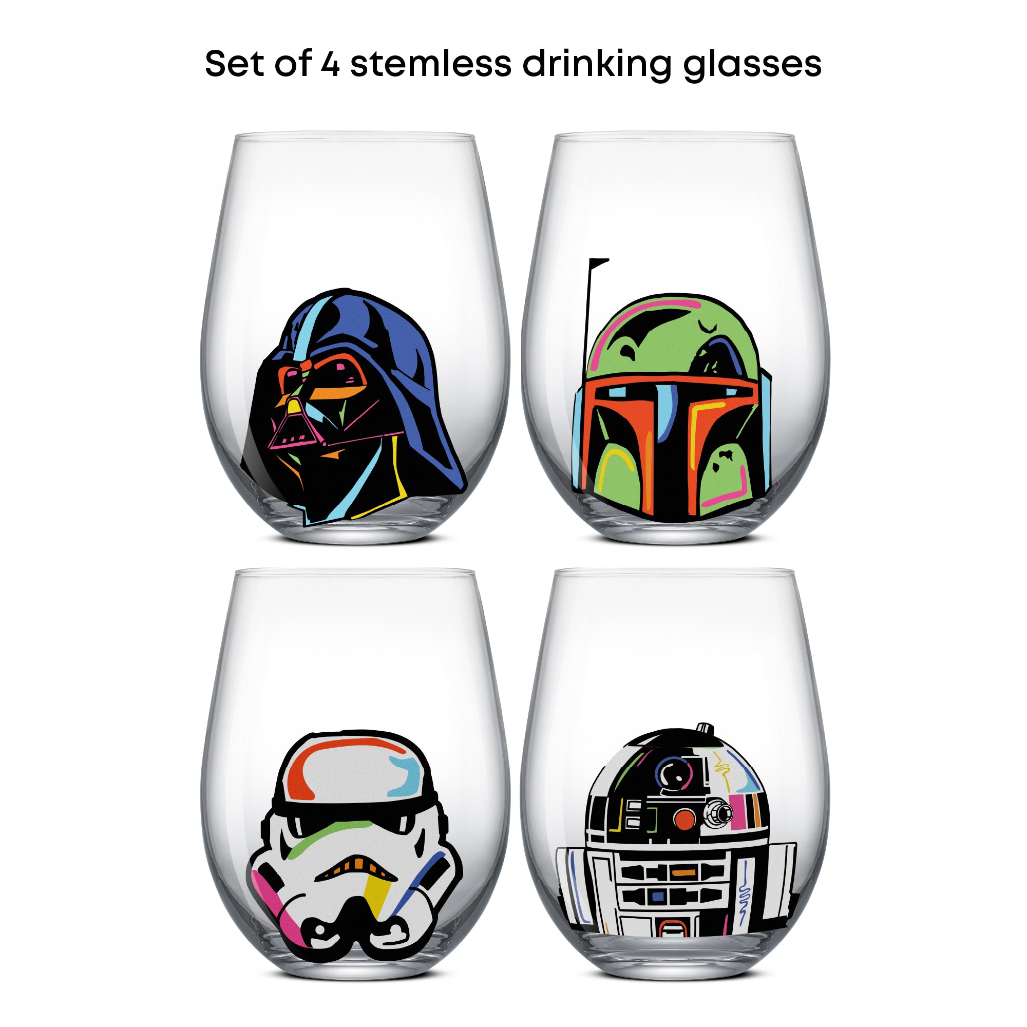 Star Wars™ Cosmic Color Stemless Drinking Glasses