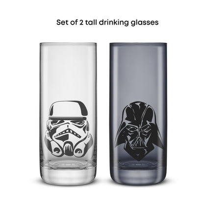 Star Wars™ Dark Side Monochrome Tall Drinking Glasses