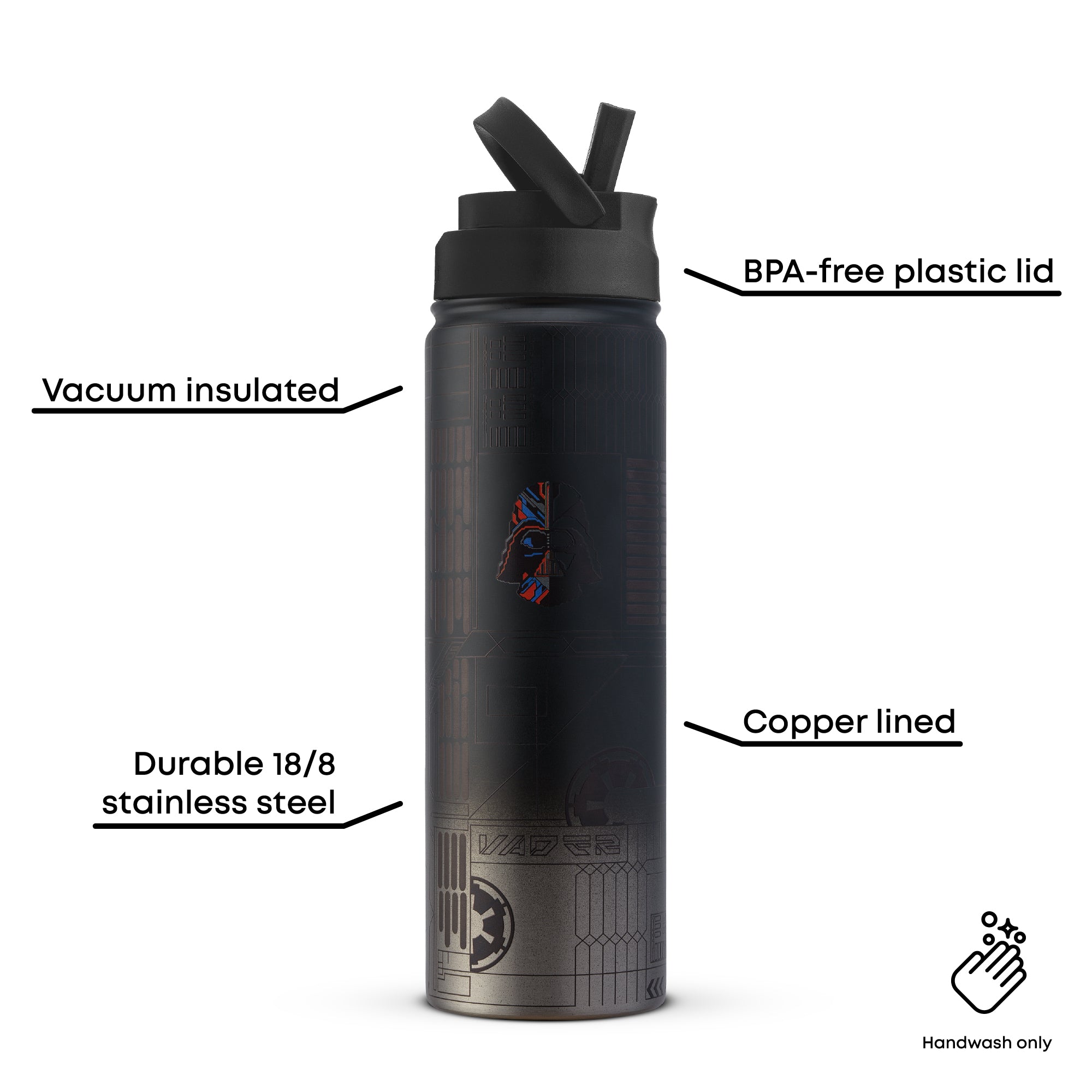 Star Wars™ Linear Darth Vader™ Stainless Steel Water Bottle