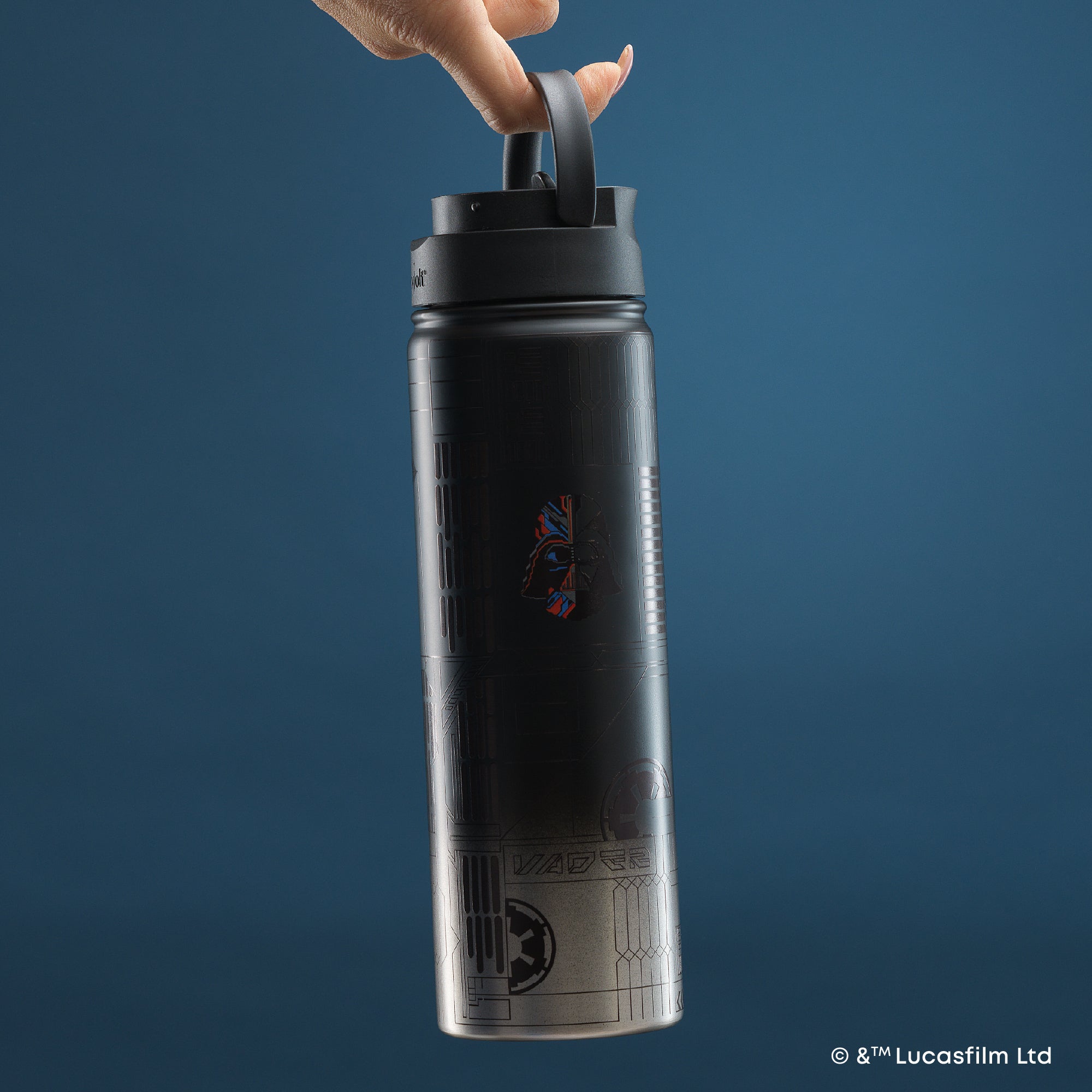 Star Wars™ Linear Darth Vader™ Stainless Steel Water Bottle | JoyJolt