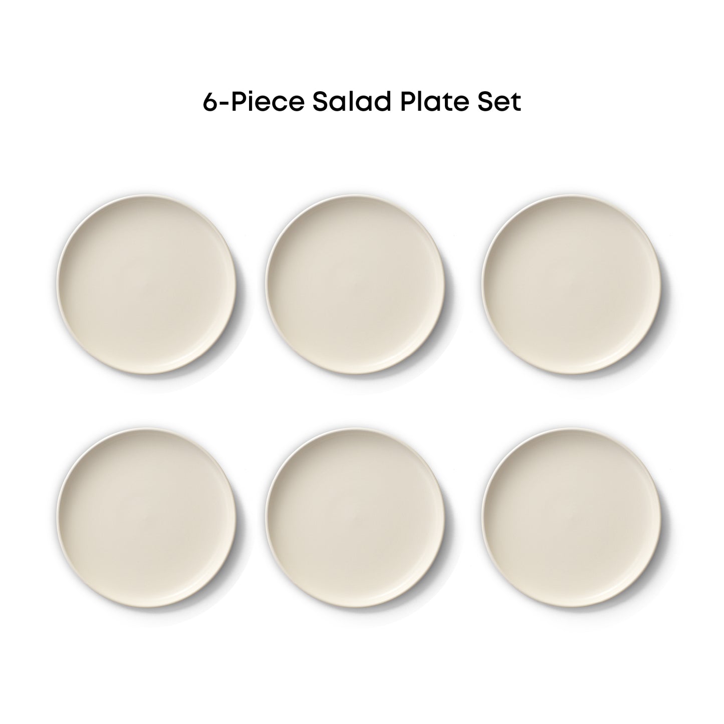 Mesa 6-Piece Stoneware Salad Plates Set