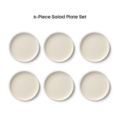 Mesa 6-Piece Stoneware Salad Plates Set