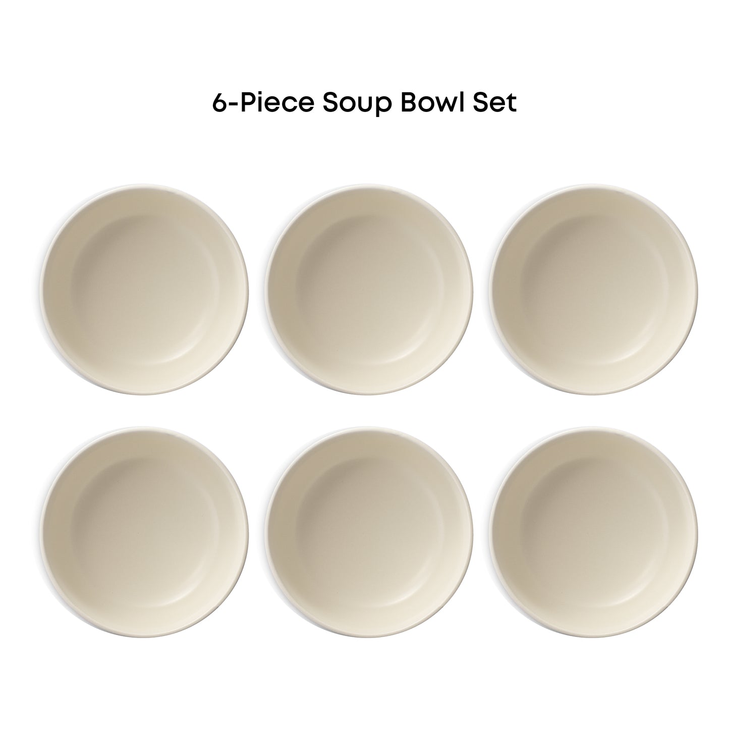 Mesa 6-Piece Stoneware Soup Bowls Set