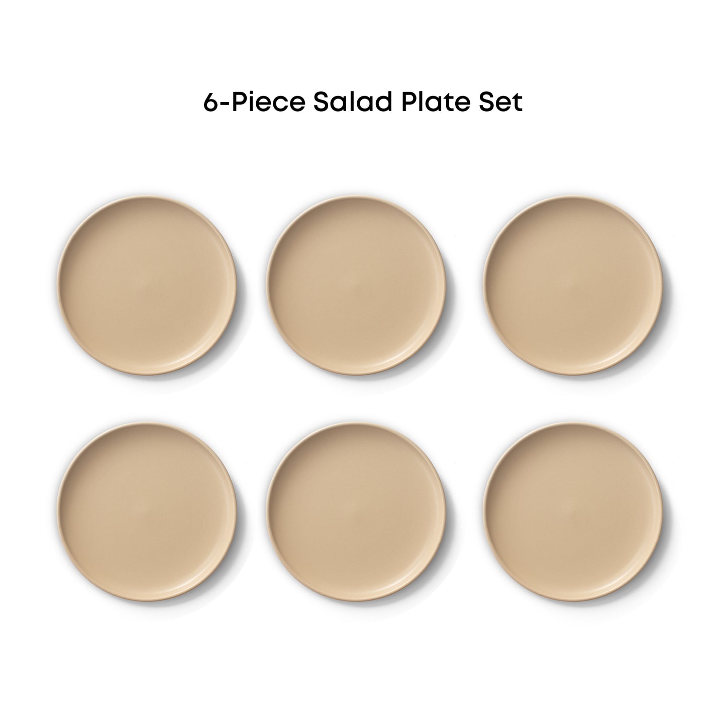 Mesa 6-Piece Stoneware Salad Plates Set