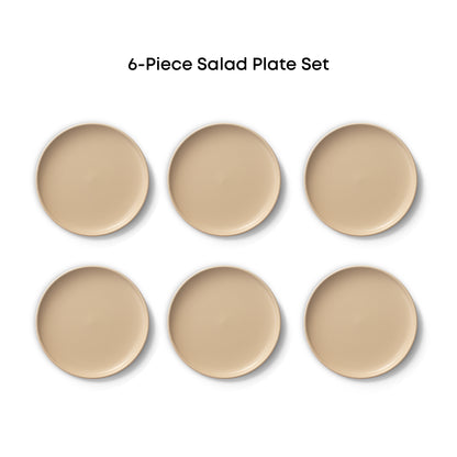Mesa 6-Piece Stoneware Salad Plates Set