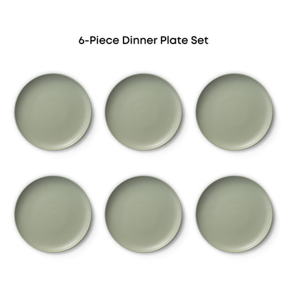 Mesa 6-Piece Stoneware Dinner Plates Set