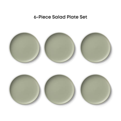 Mesa 6-Piece Stoneware Salad Plates Set