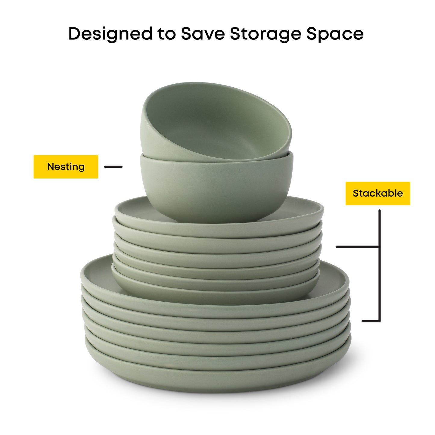 Mesa 6-Piece Stoneware Soup Bowls Set