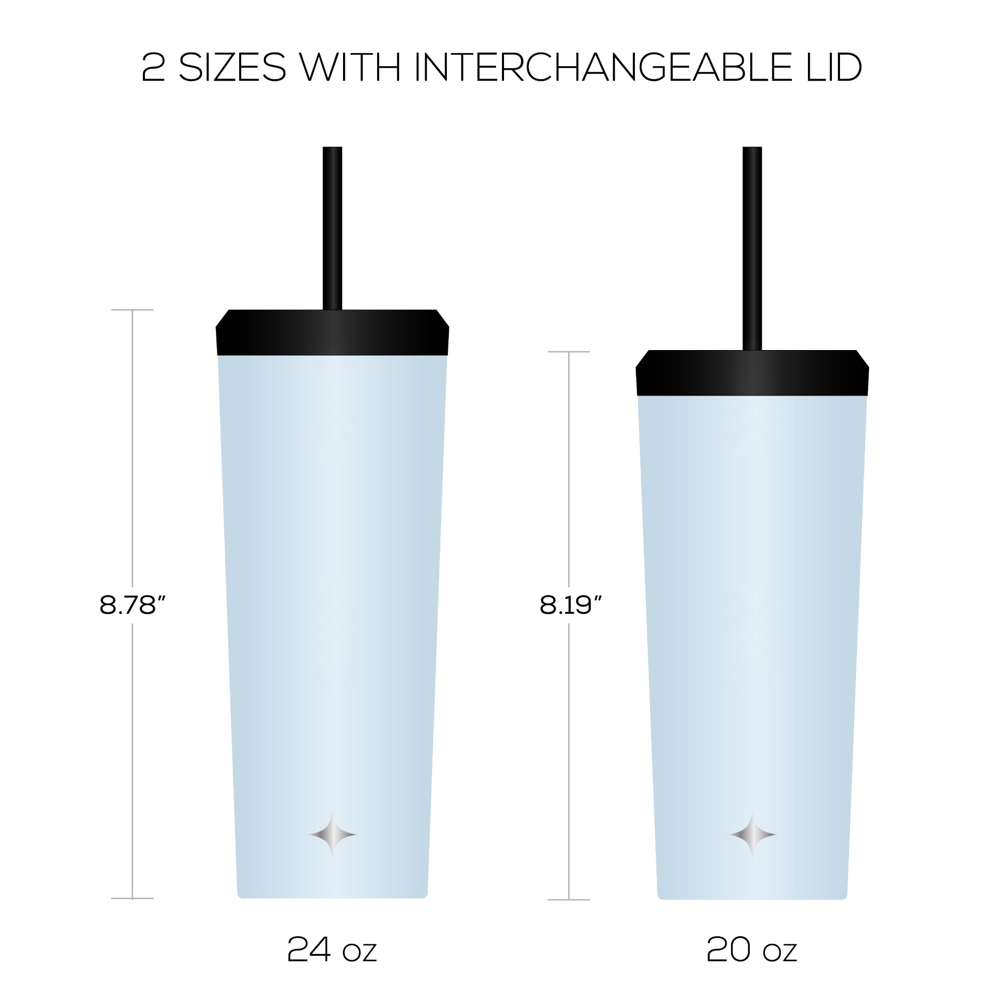 JoyJolt Vacuum Insulated Tumbler with Flip Lid and Straw