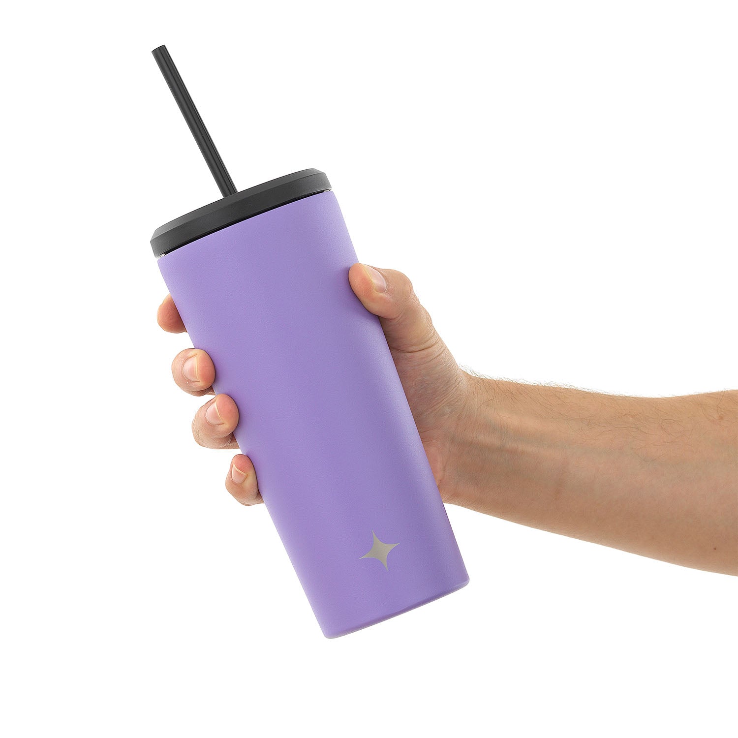 JoyJolt Vacuum Insulated Tumbler with Flip Lid and Straw