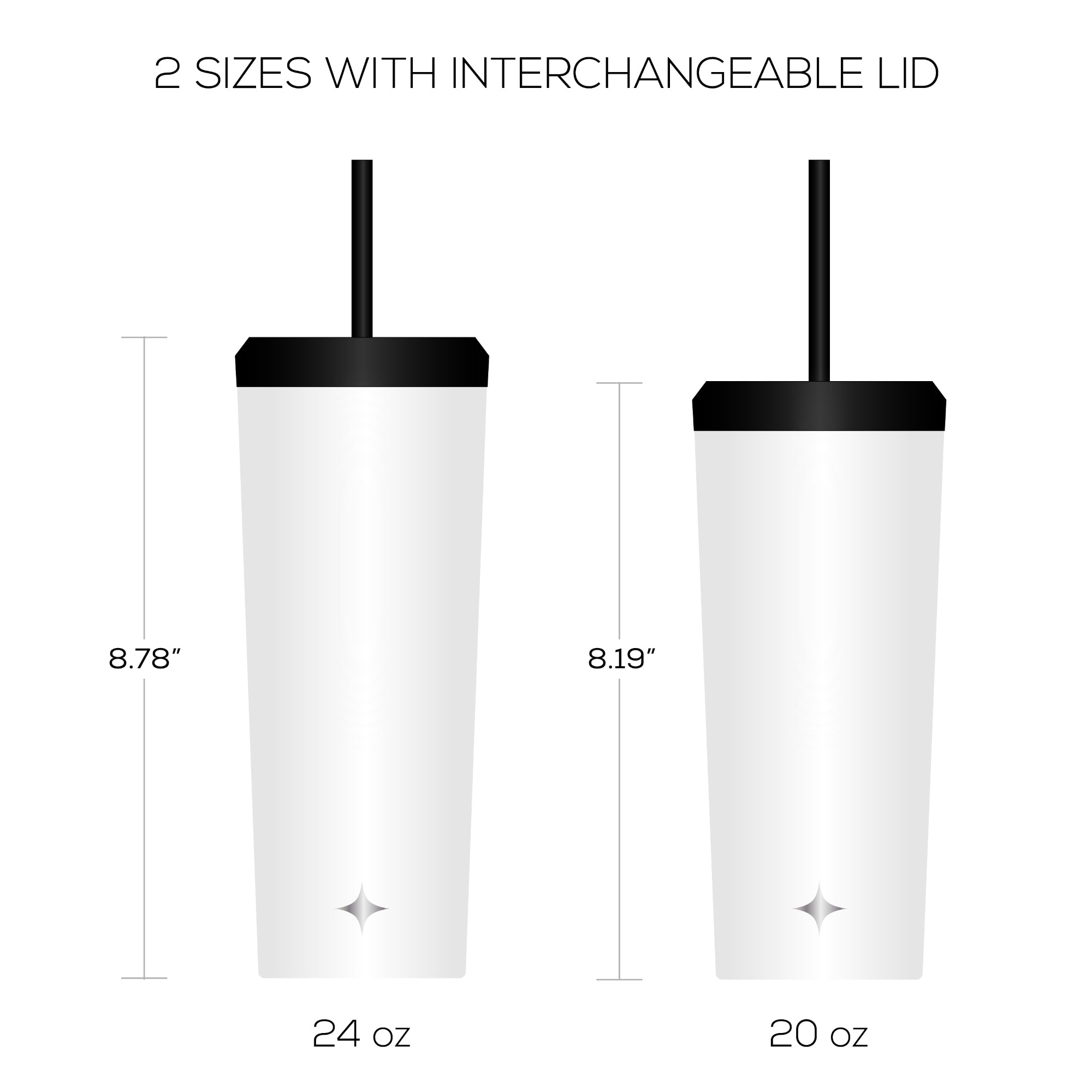 JoyJolt Vacuum Insulated Tumbler with Flip Lid and Straw