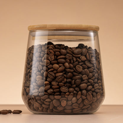 Glass Jar with Airtight Bamboo Lid