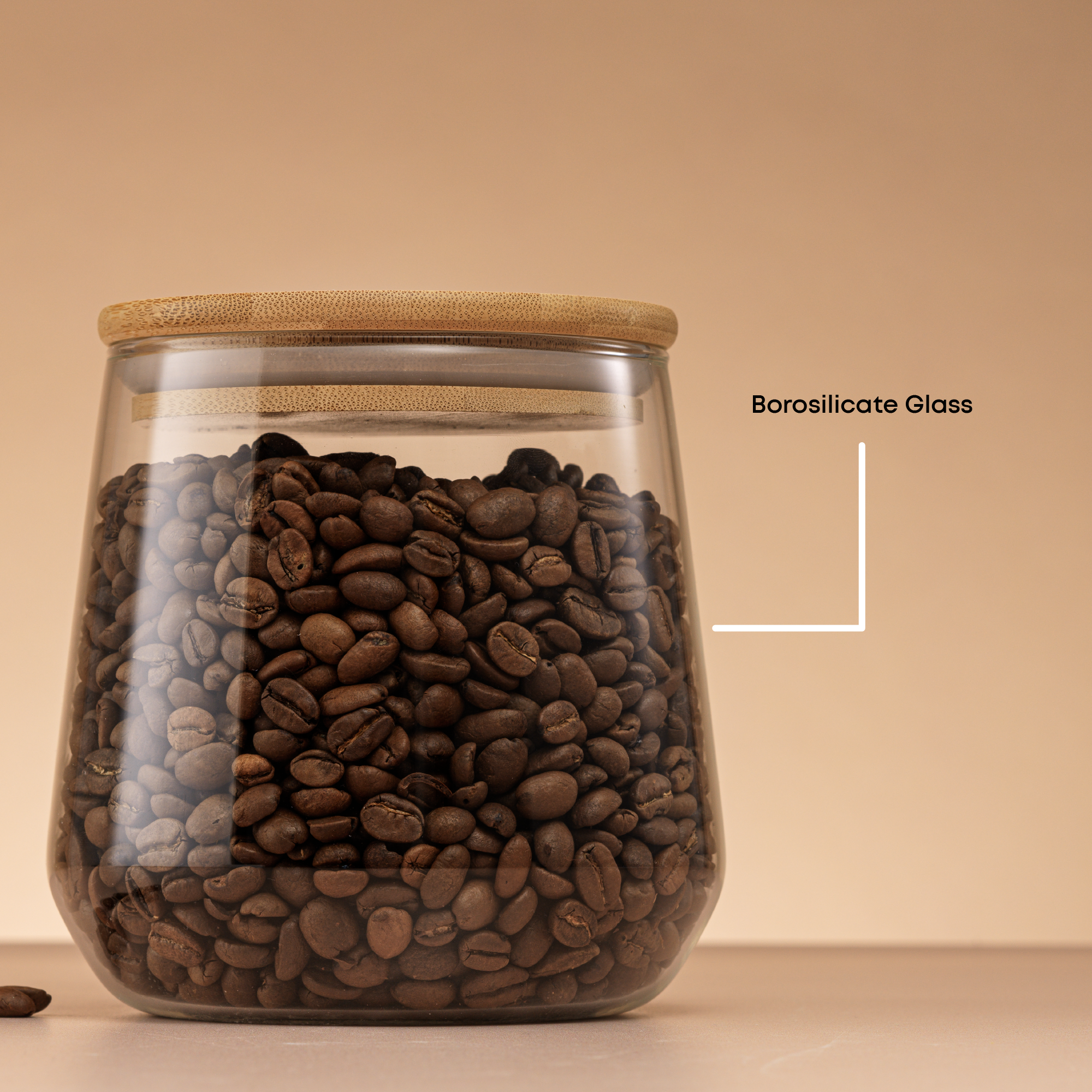 JoyFul Glass Jar with Airtight Bamboo Lid