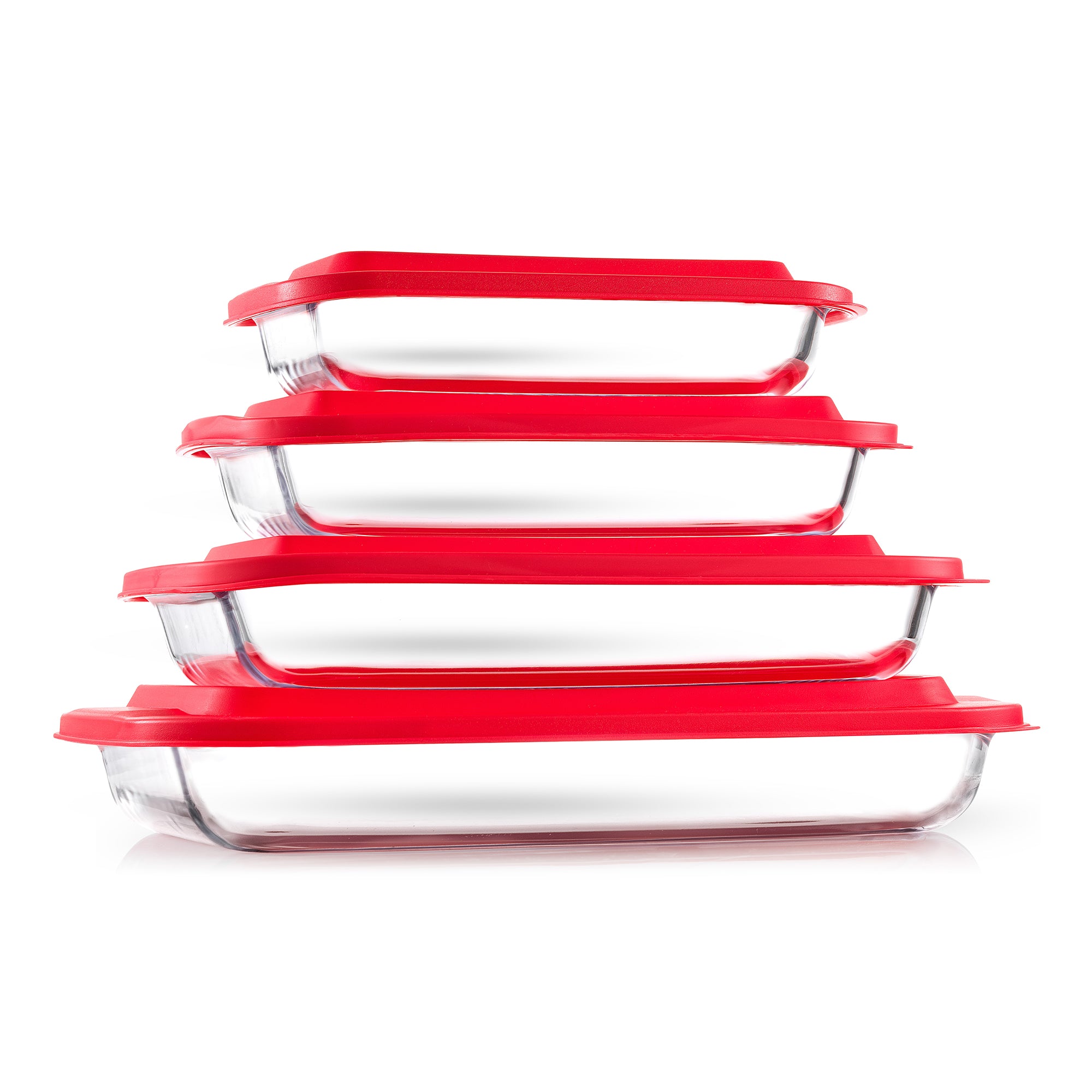 Borosilicate Glass Oven Dishes with Airtight Lids