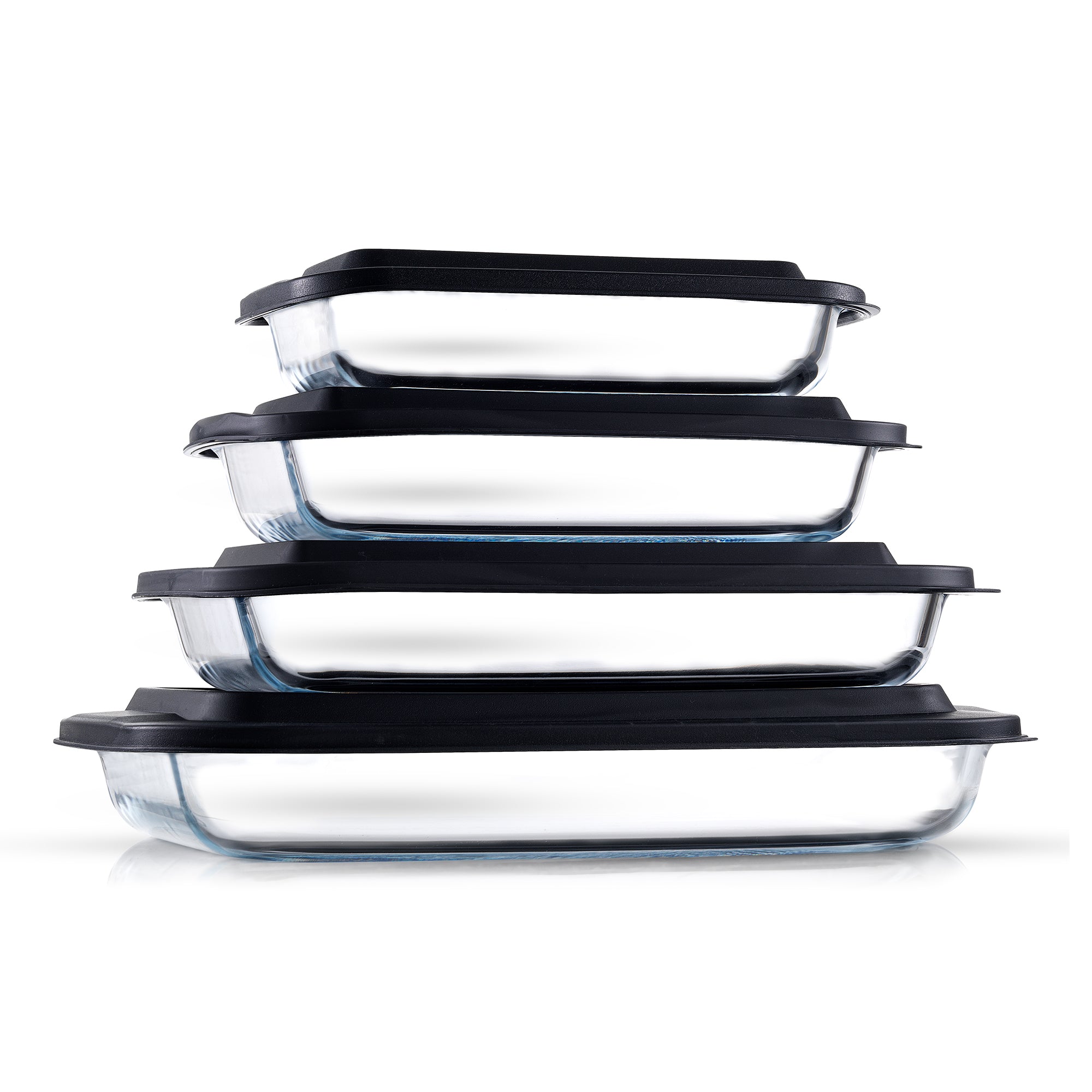 Borosilicate Glass Oven Dishes with Airtight Lids