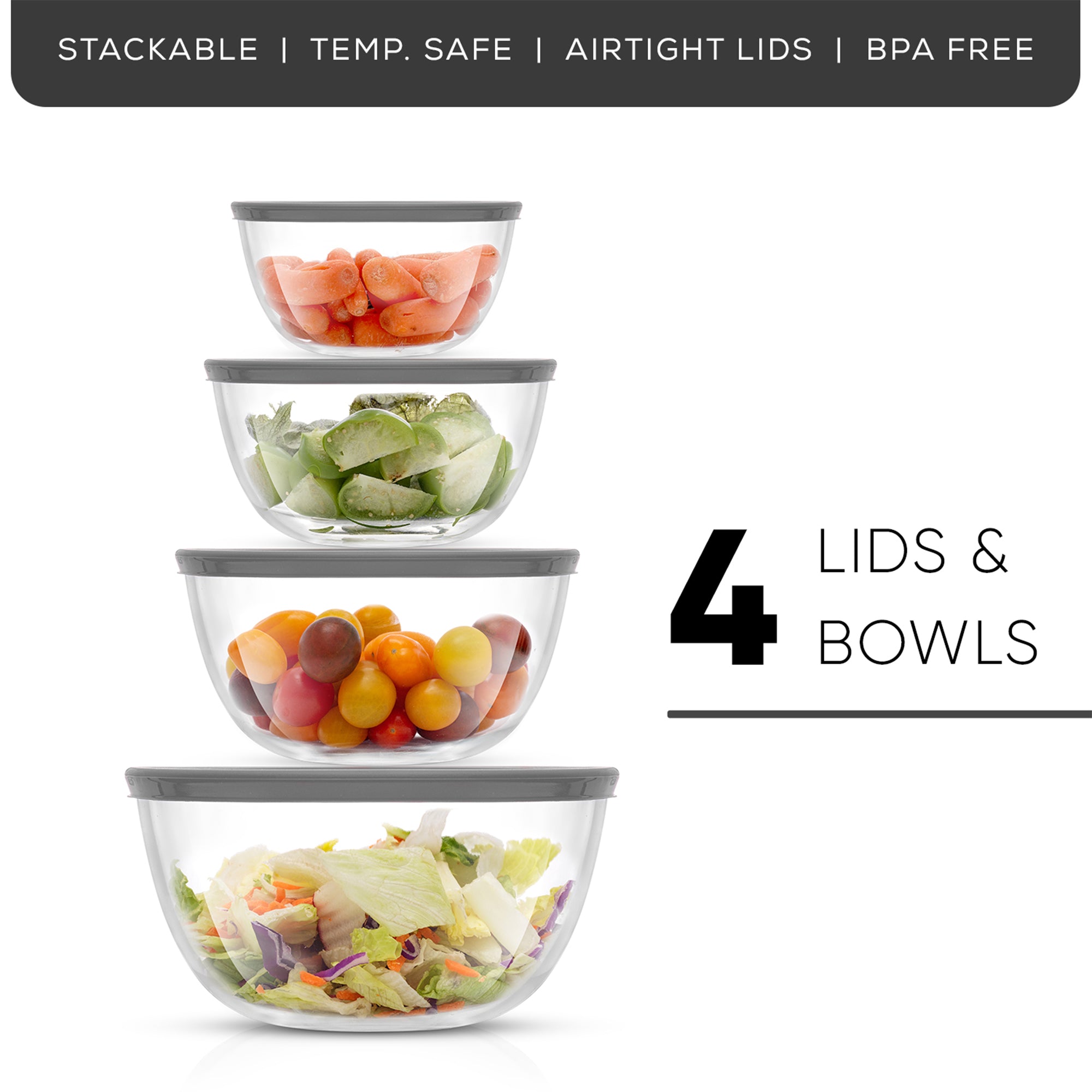 JoyJolt Mixing Bowls - Thumbnail 4