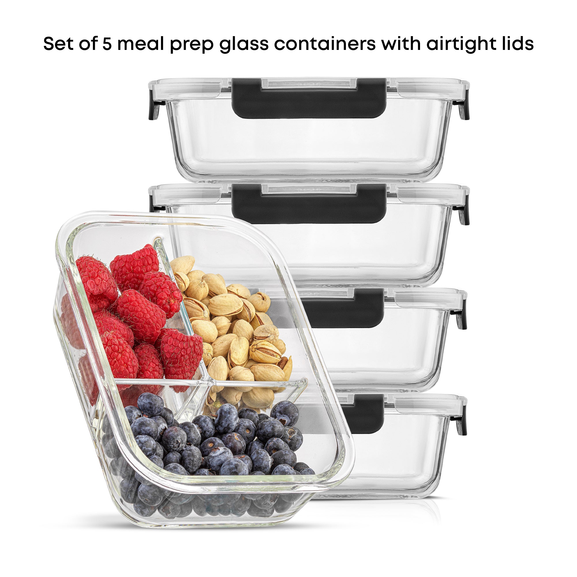 LEYON Super Food 3袋セット 3-Sectional Meal Prep Food Storage Containers – JoyJolt