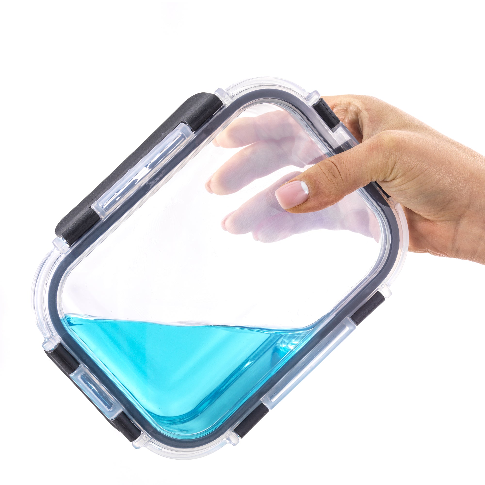 2-Sectional Glass Food Storage Containers