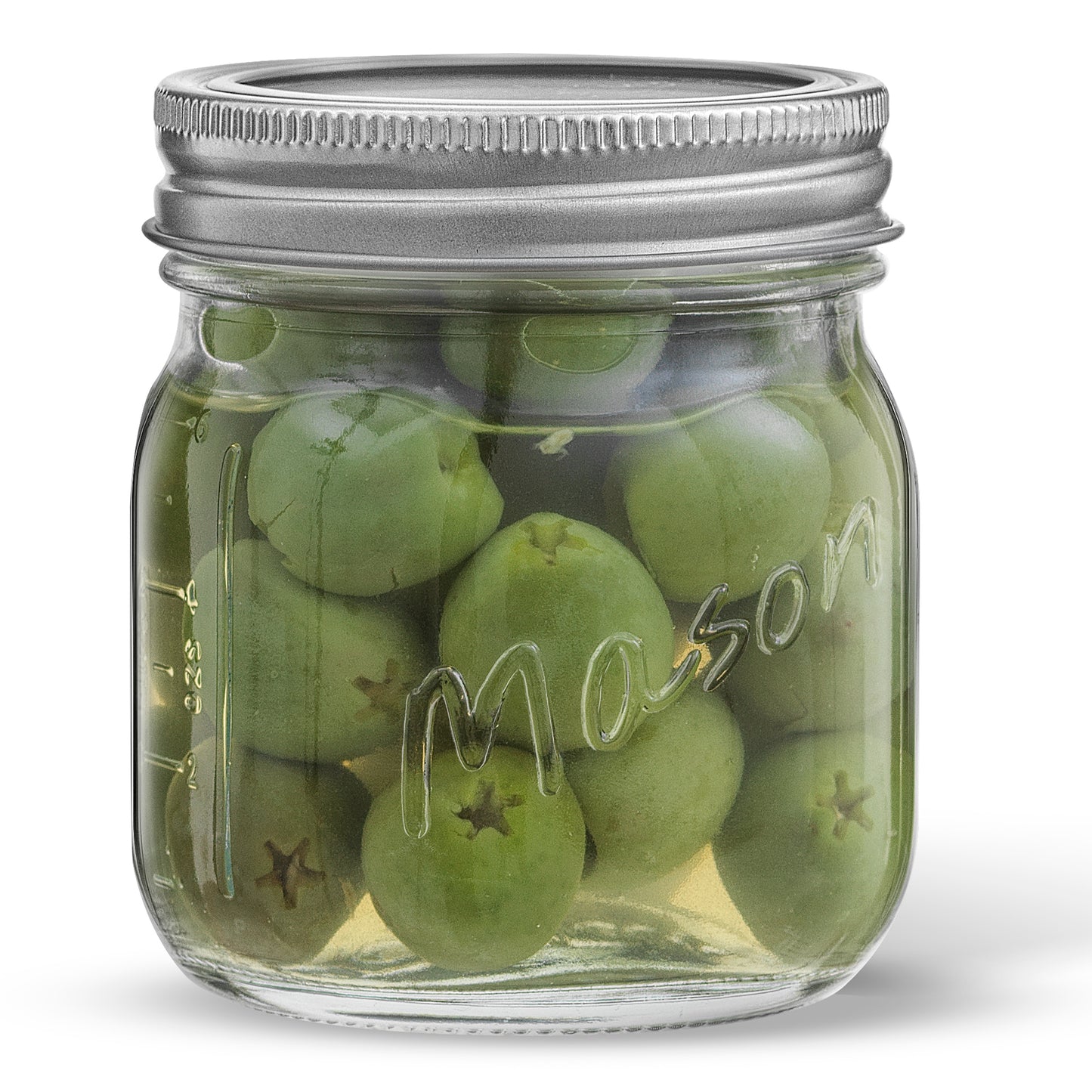 Mason Jars with Airtight Lids, Labels and Measures