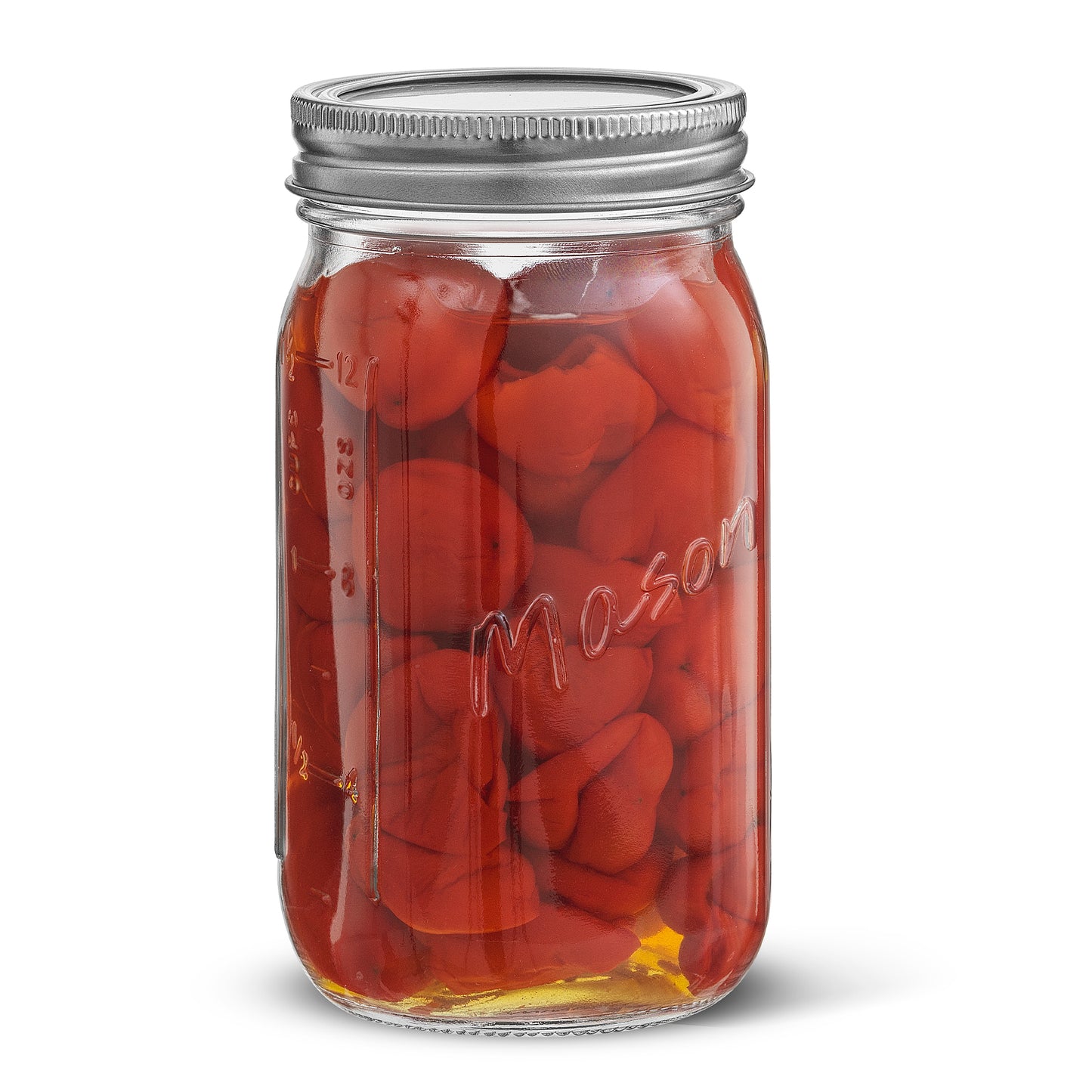Mason Jars with Airtight Lids, Labels and Measures