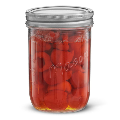 Mason Jars with Airtight Lids, Labels and Measures