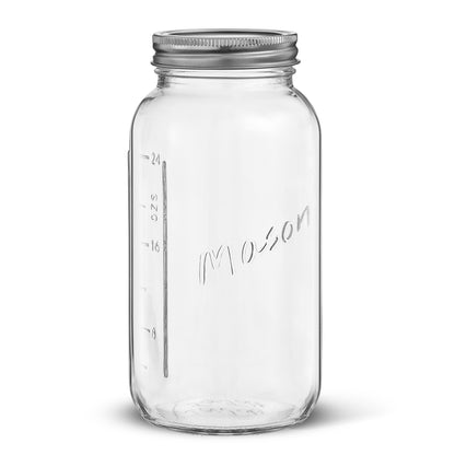 Mason Jars with Airtight Lids, Labels and Measures