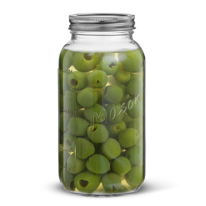 Mason Jars with Airtight Lids, Labels and Measures