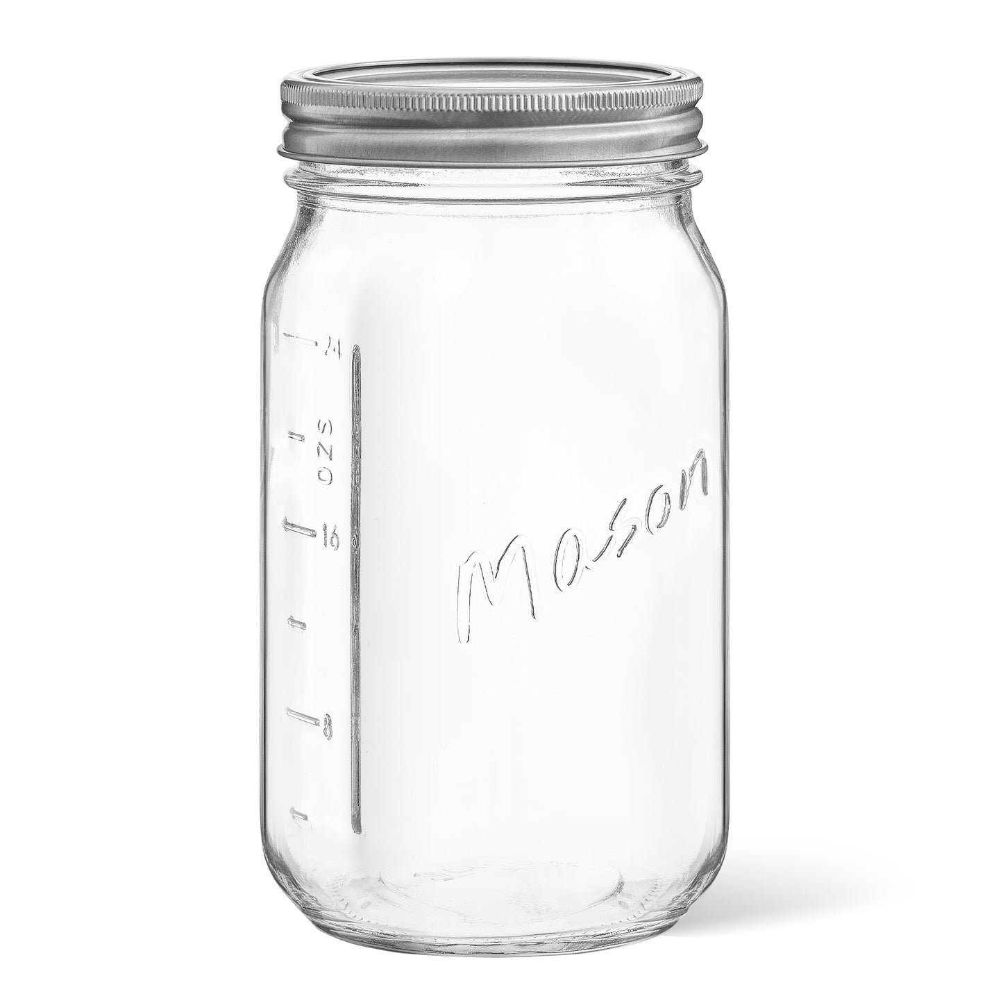 Mason Jars with Airtight Lids, Labels and Measures