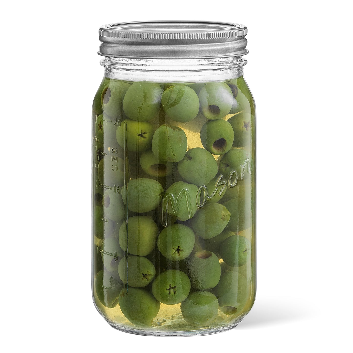 Mason Jars with Airtight Lids, Labels and Measures