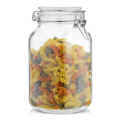 Airtight Food Storage Jars & Silicone Seal Lids Set