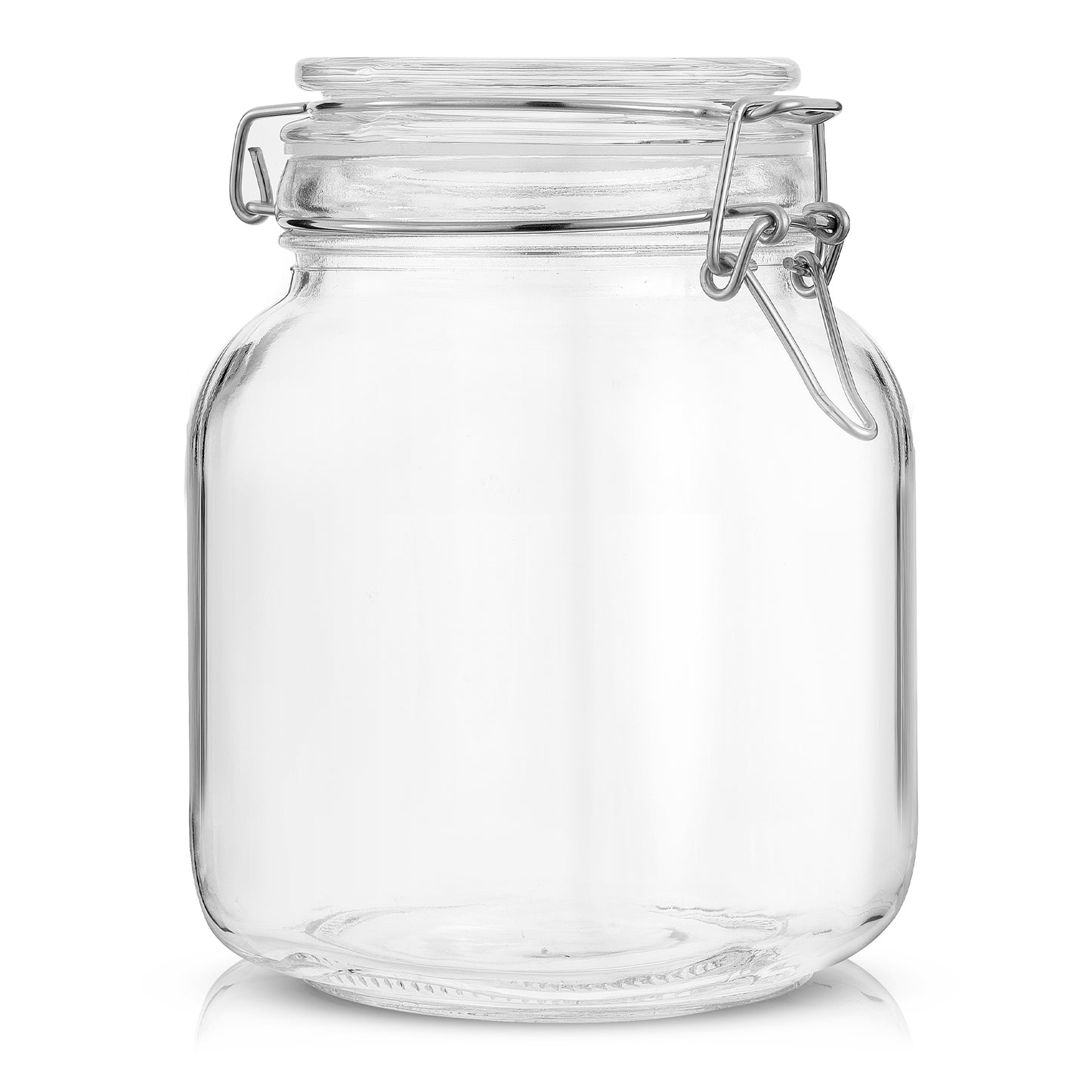 Airtight Food Storage Jars & Silicone Seal Lids Set
