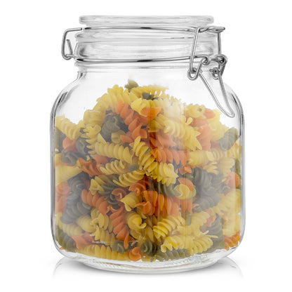 Airtight Food Storage Jars & Silicone Seal Lids Set