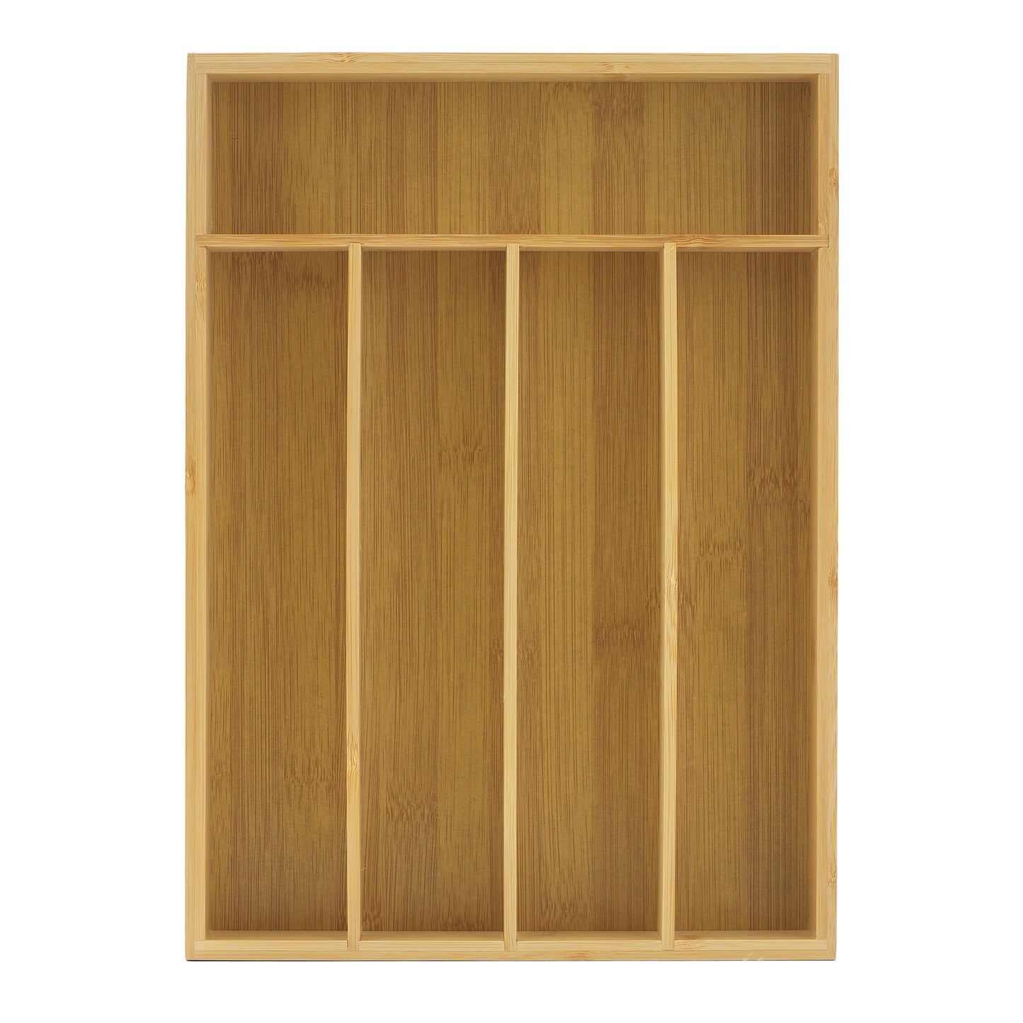 5 Compartment Bamboo Drawer Organizer