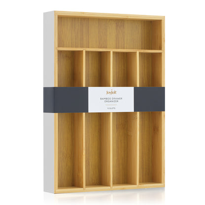 5 Compartment Bamboo Drawer Organizer