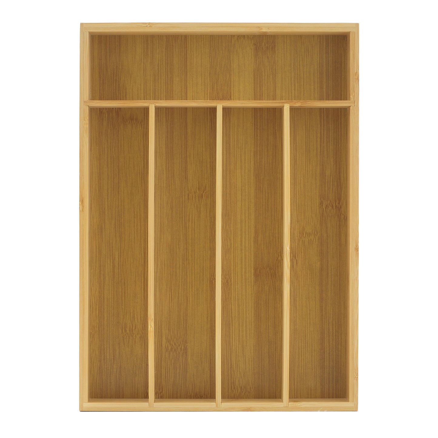 5 Compartment Bamboo Drawer Organizer