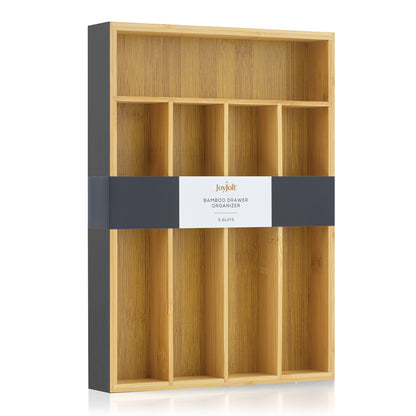 5 Compartment Bamboo Drawer Organizer