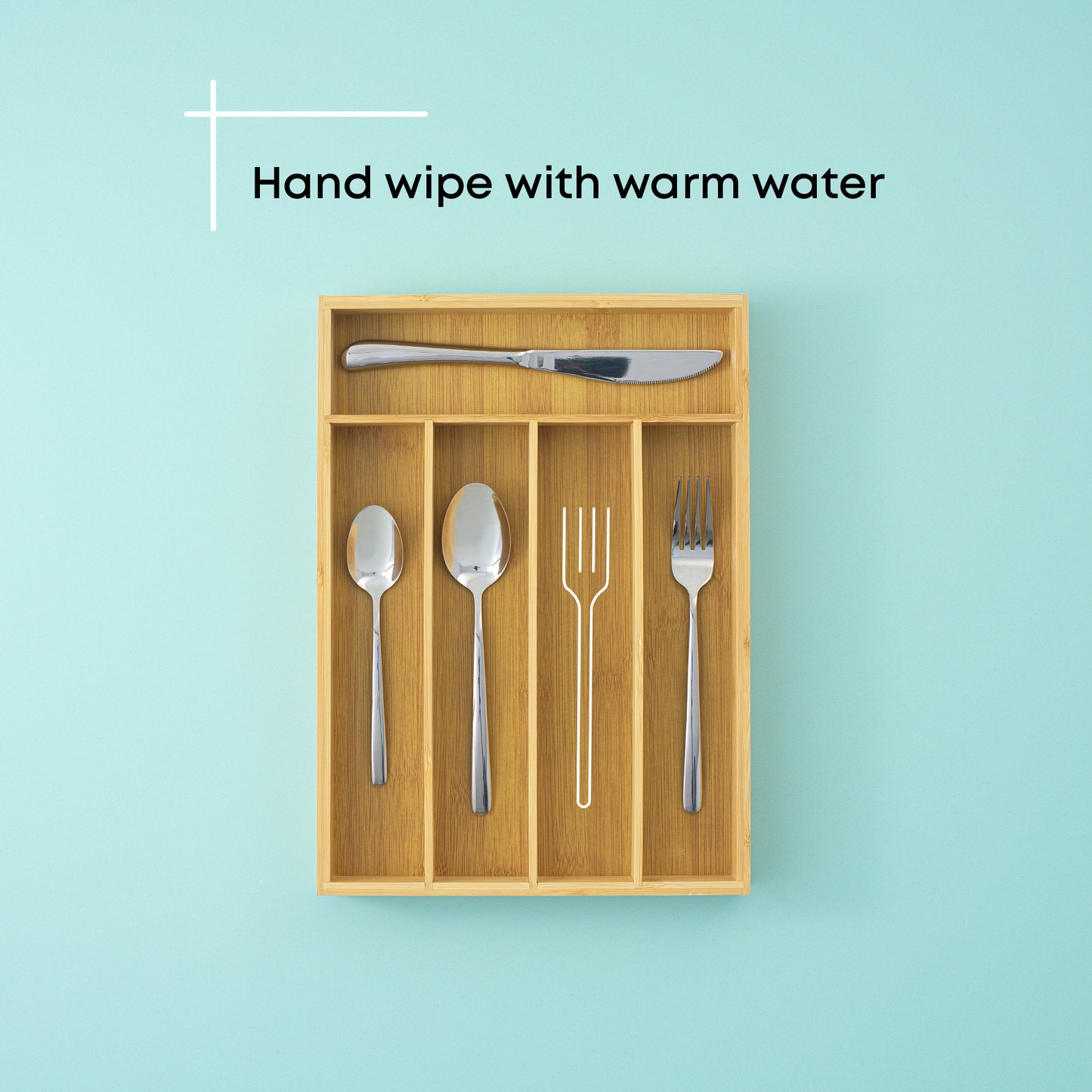 5 Compartment Bamboo Drawer Organizer