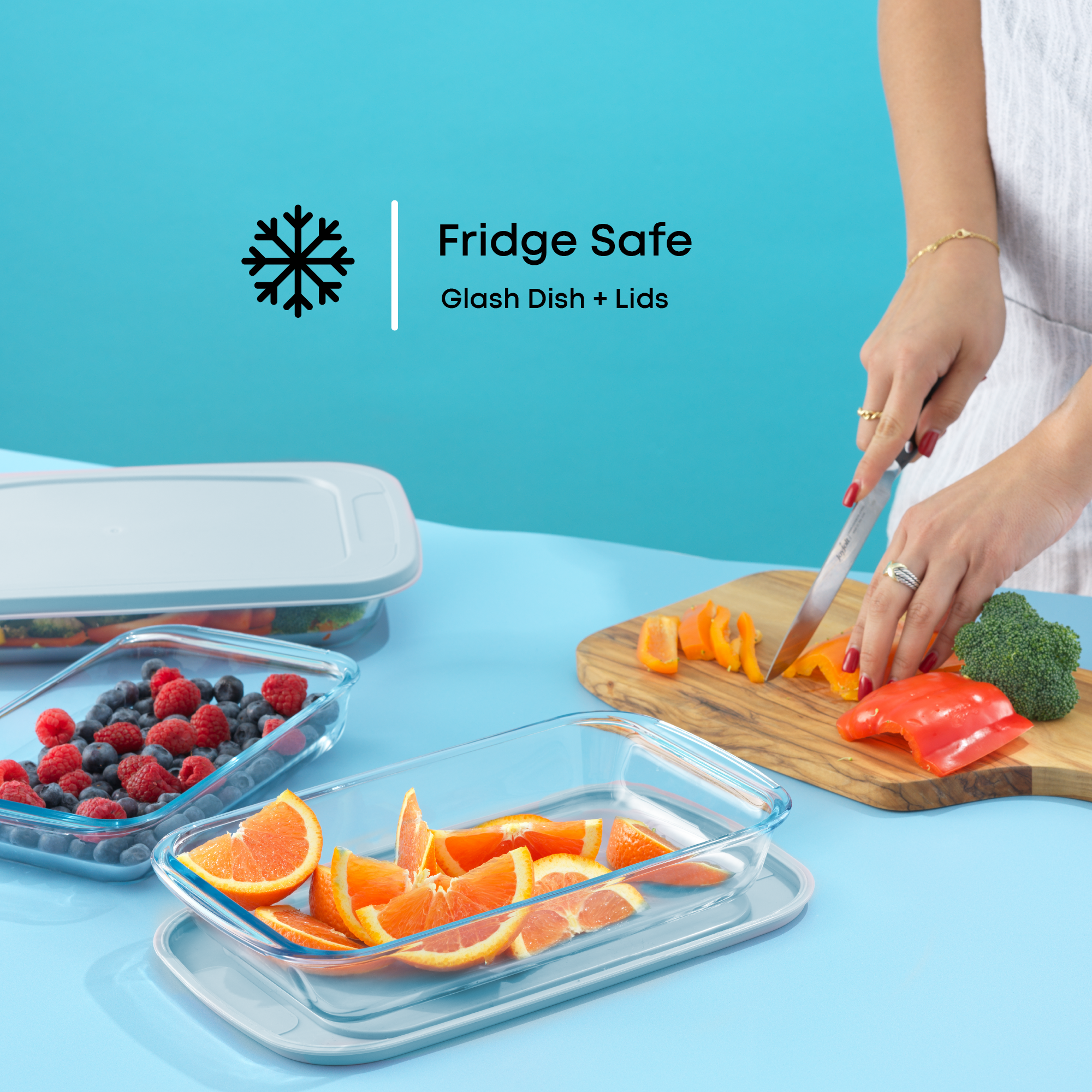 Borosilicate Glass Oven Dishes with Airtight Lids