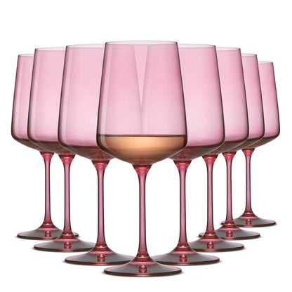 Sidney White Wine Glasses, 17 oz