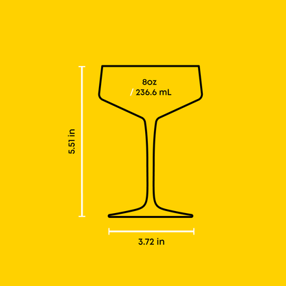 Sidney Coupe Glasses, 8 oz