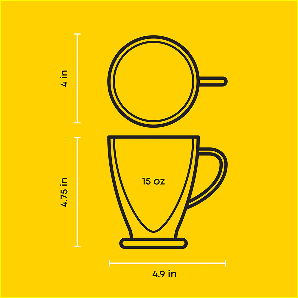 Declan Double Wall Glasses, 15 oz