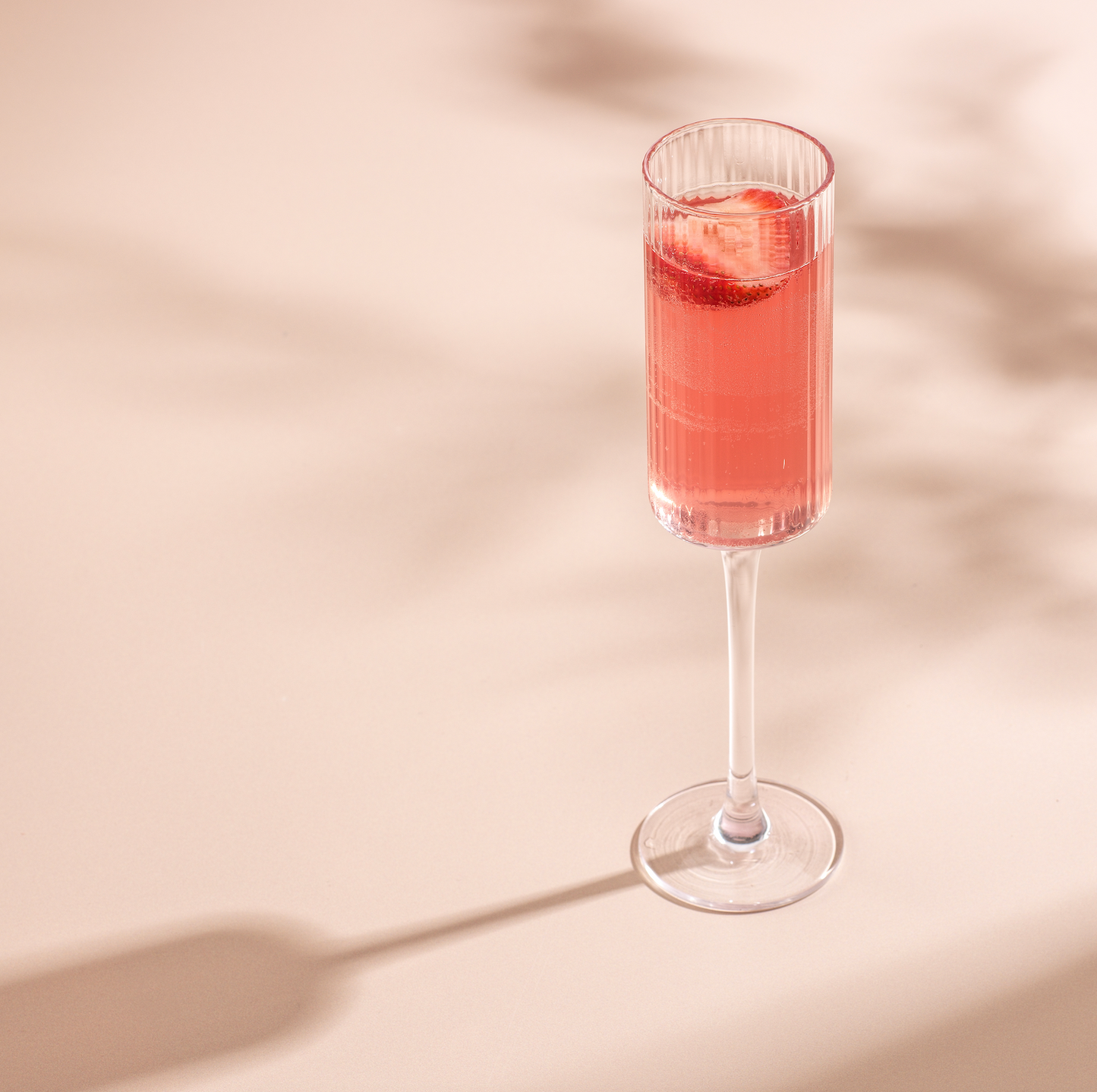 Elle Fluted Cylinder Champagne Glasses Set, 5.7 oz